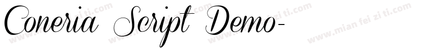 Coneria Script Demo字体转换